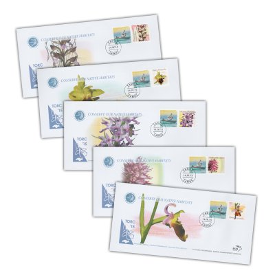 Set of 5 First Day Covers  «TORC ΄15 - International Orchids Conference Samos»