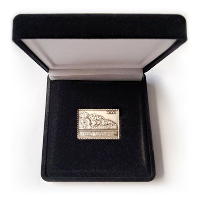 Silver plated stamp 