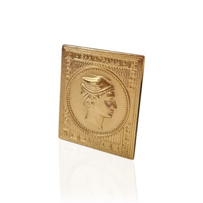 Collectible gilded  stamp 
