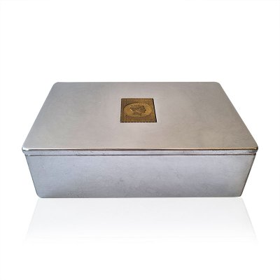 Box with bronze stamp 