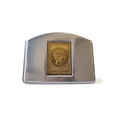 Presse Papier with bronze stamp