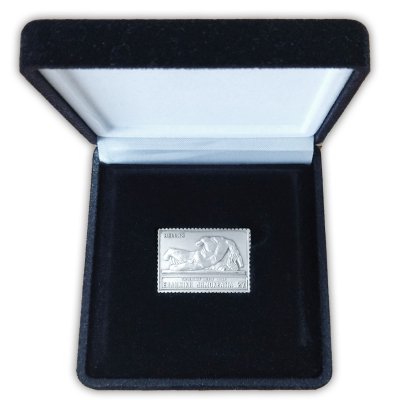 Silver plated stamp 