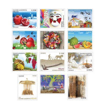 4/2014 - Μονή Σειρά Γραμματοσήμων 