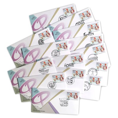 Set of envelopes with all the Special Commemorative Postmarks (2022)