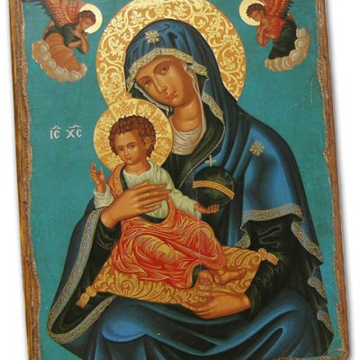 “Panagia Brephokratousa” (Virgin Mary holding the infant Christ)