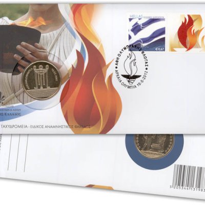 Special commemorative envelope of the Olympic Flame Lighting